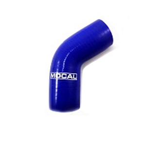 Mocal Silicon Hoses 45 Degree Hose in Blue